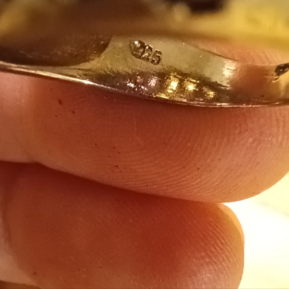 Sterling Peridot Statement Ring - image 6